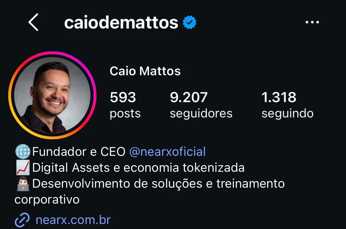 Print do perfil Caio Mattos
