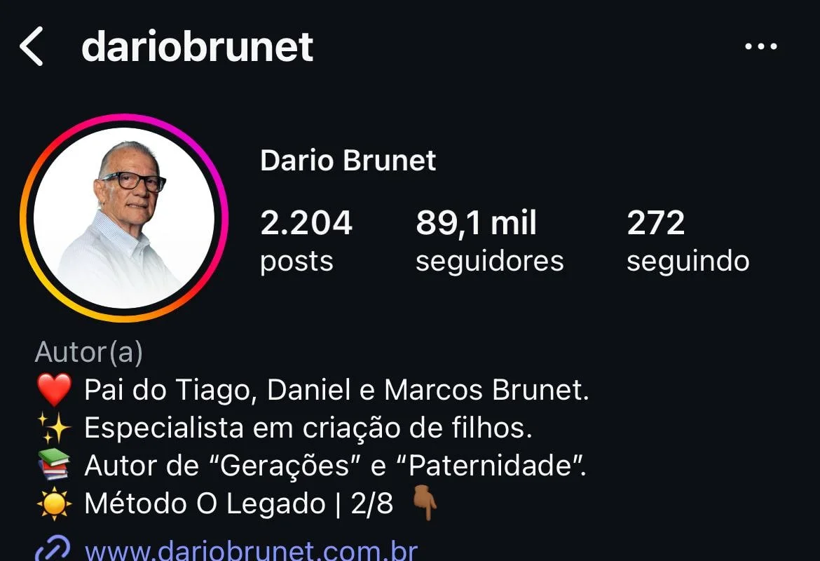 Print do perfil Dario Brunet