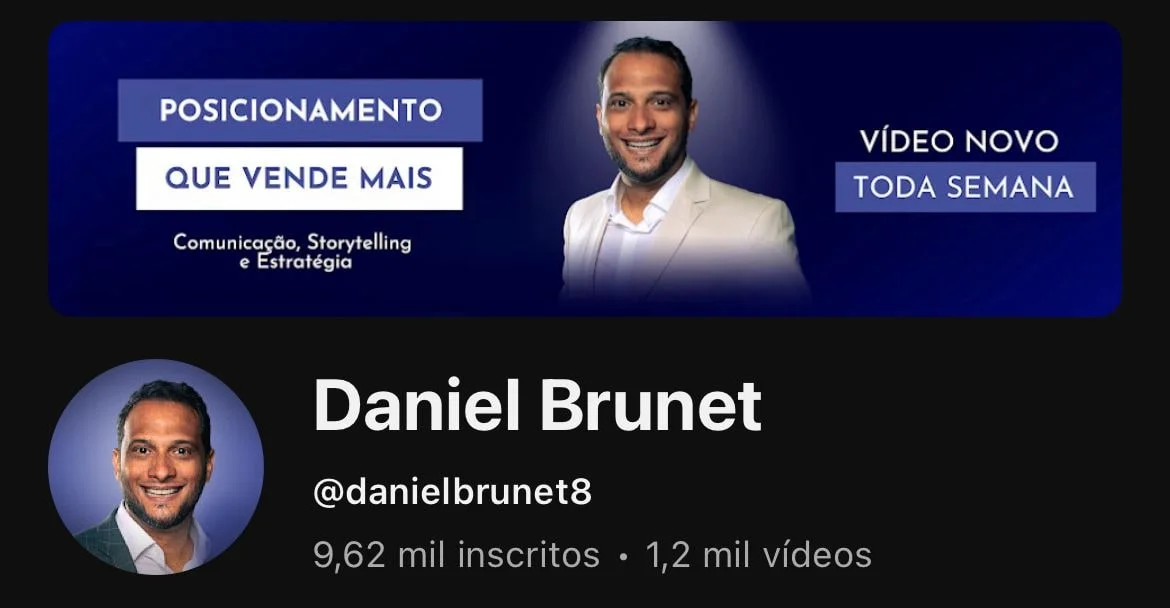 Print do perfil Canal Daniel Brunet