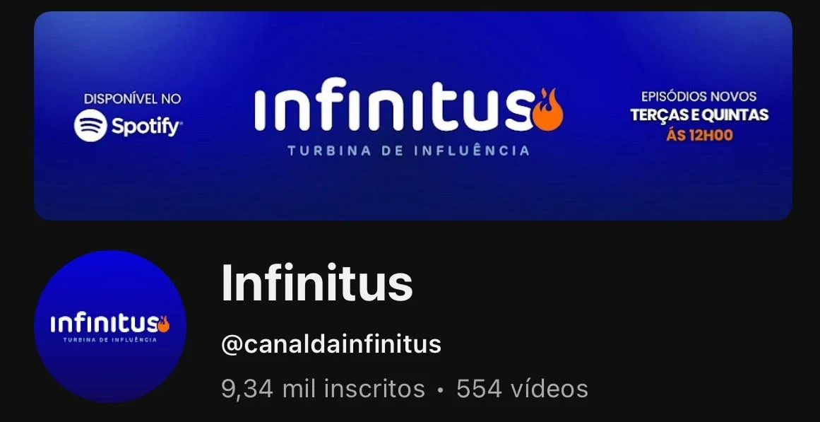Print do perfil Canal Infinitus